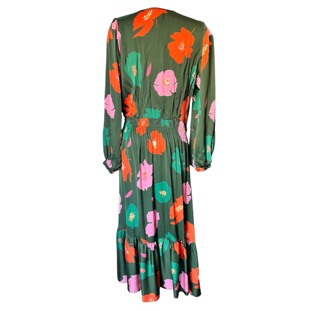 Tucker NYC Green Floral Midi Dress - Picture 3 of 10